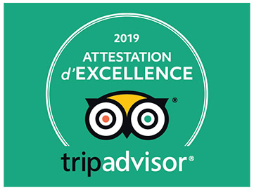 TripAdvisor : certificat d'excellence 2017