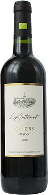 Domaine de L'Antenet, vin de Cahors bio